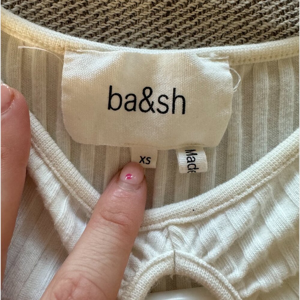 BA&SH Massiva Ribbed Keyhole Top - Picture 7 of 9